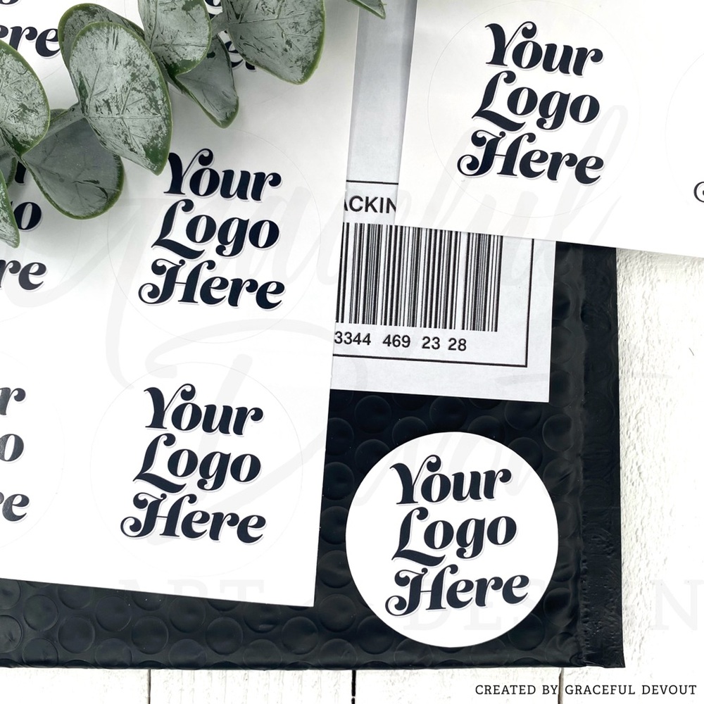 Your Logo Here - Custom  - 2" (inches) Round, (96ct.) Stickers - Picture 3 of 4